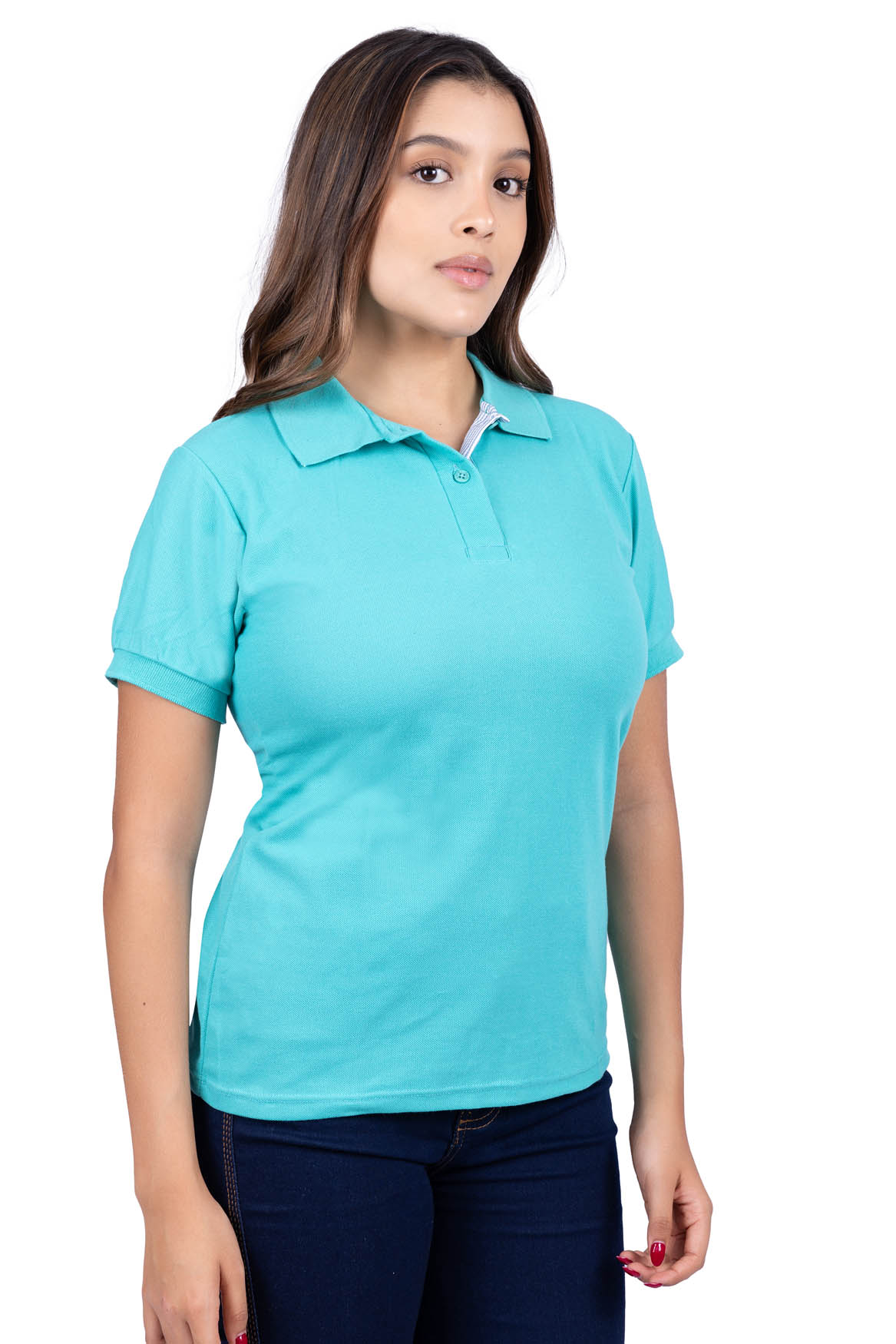 Camisaeta polo verde jade 206