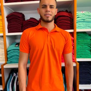Camiseta Polo Hombre Ref 201-112 Naranja