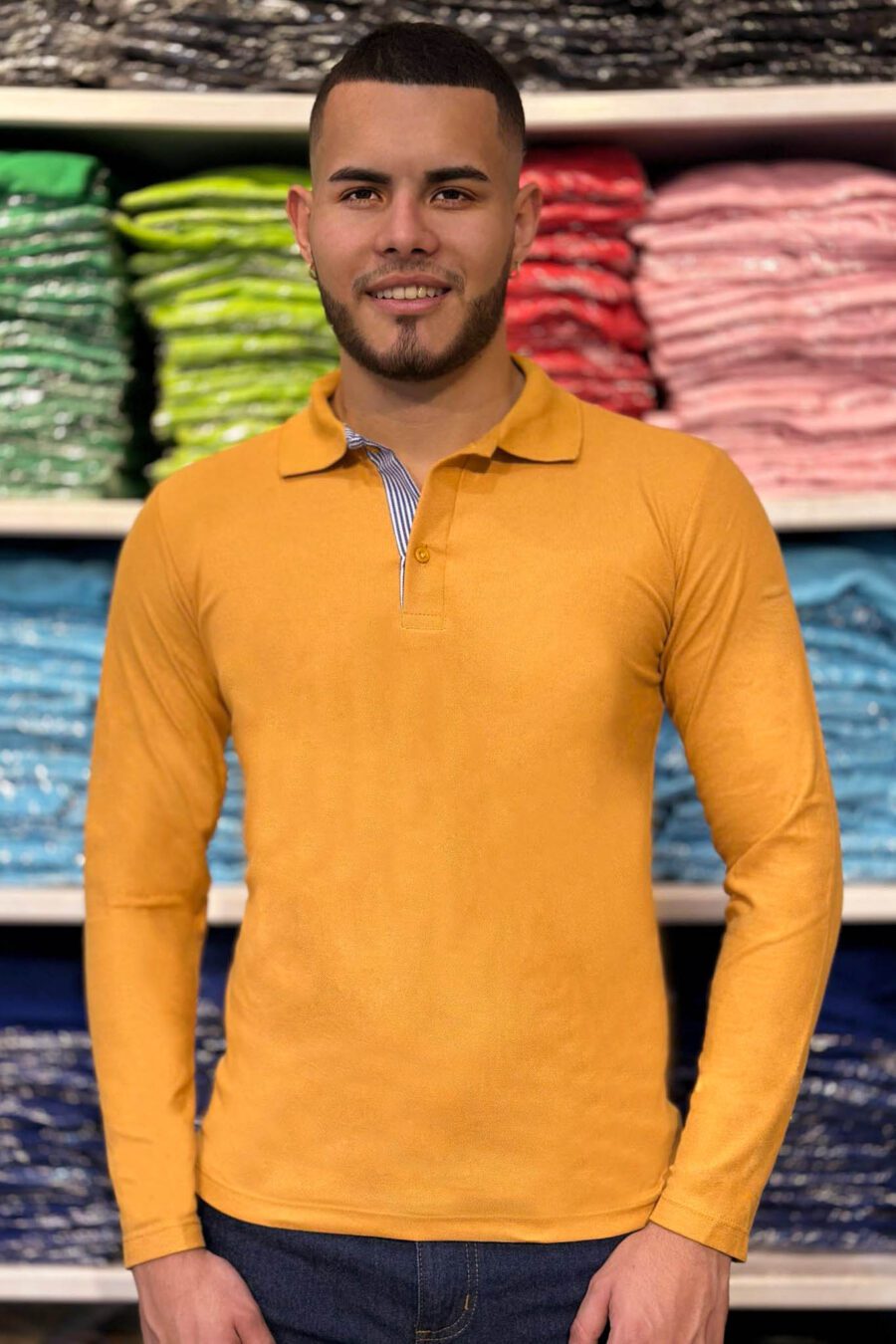 Buzo Polo Unicolor Moztaza 203B201-1122