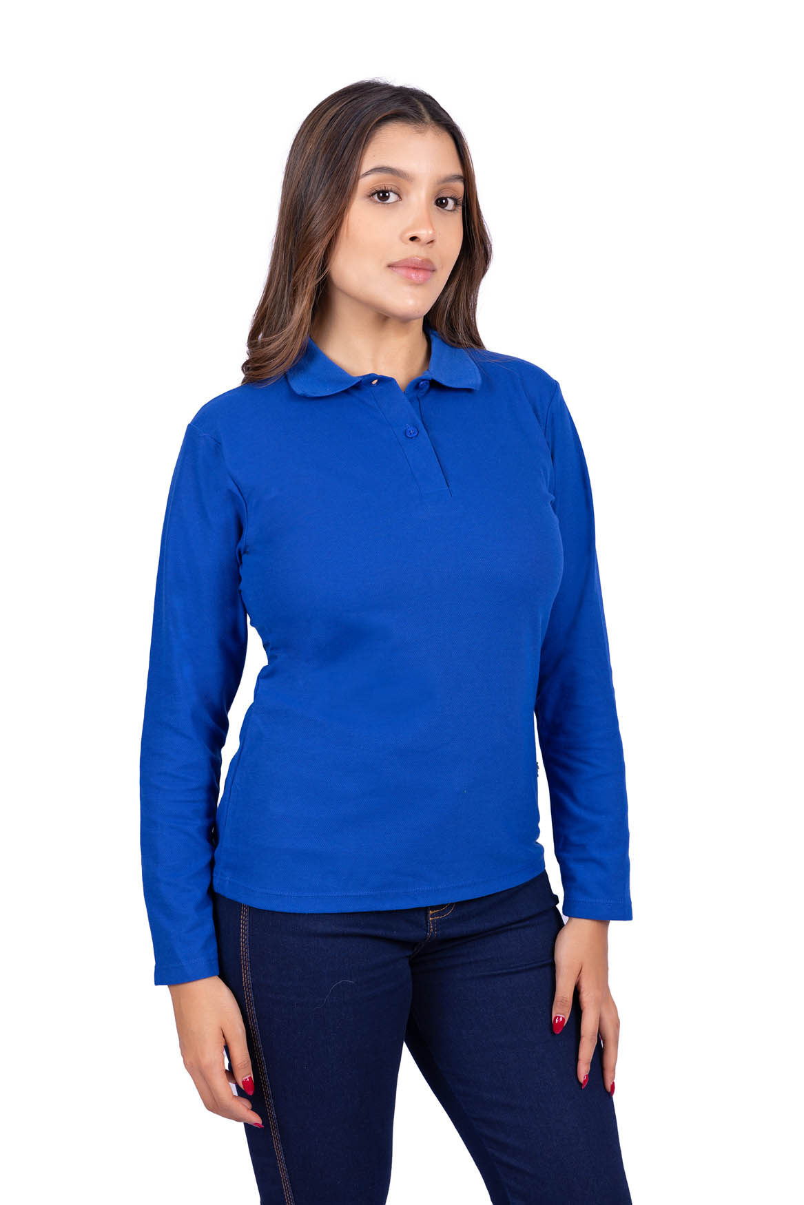 Buzo polo azul rey B-206