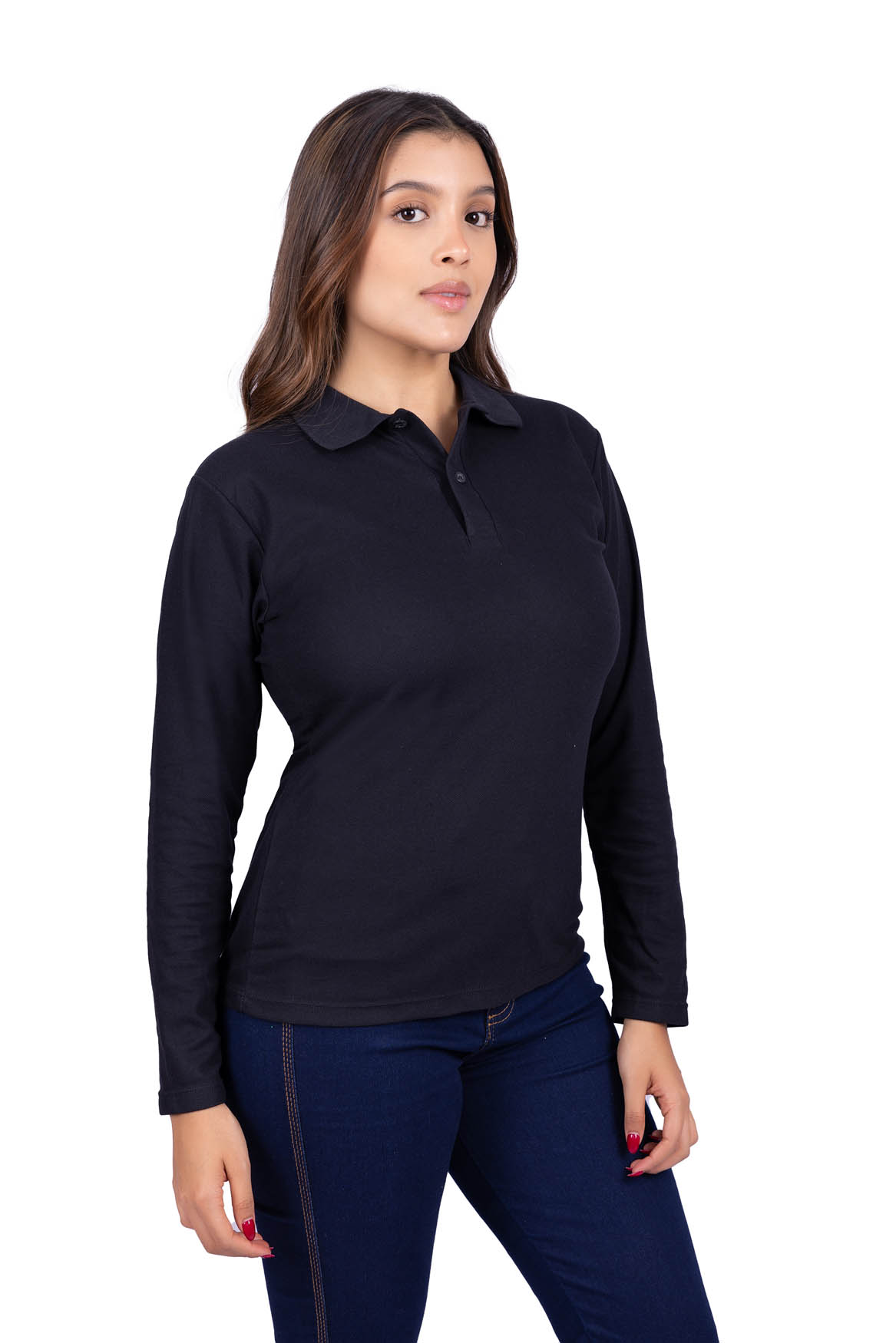 Buzo polo negro B-206