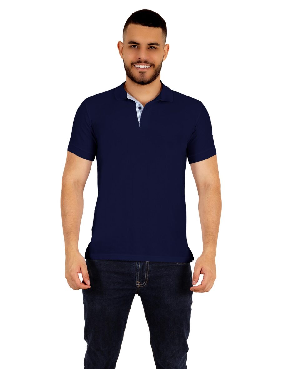 Polo Unicolor Azul Oscuro