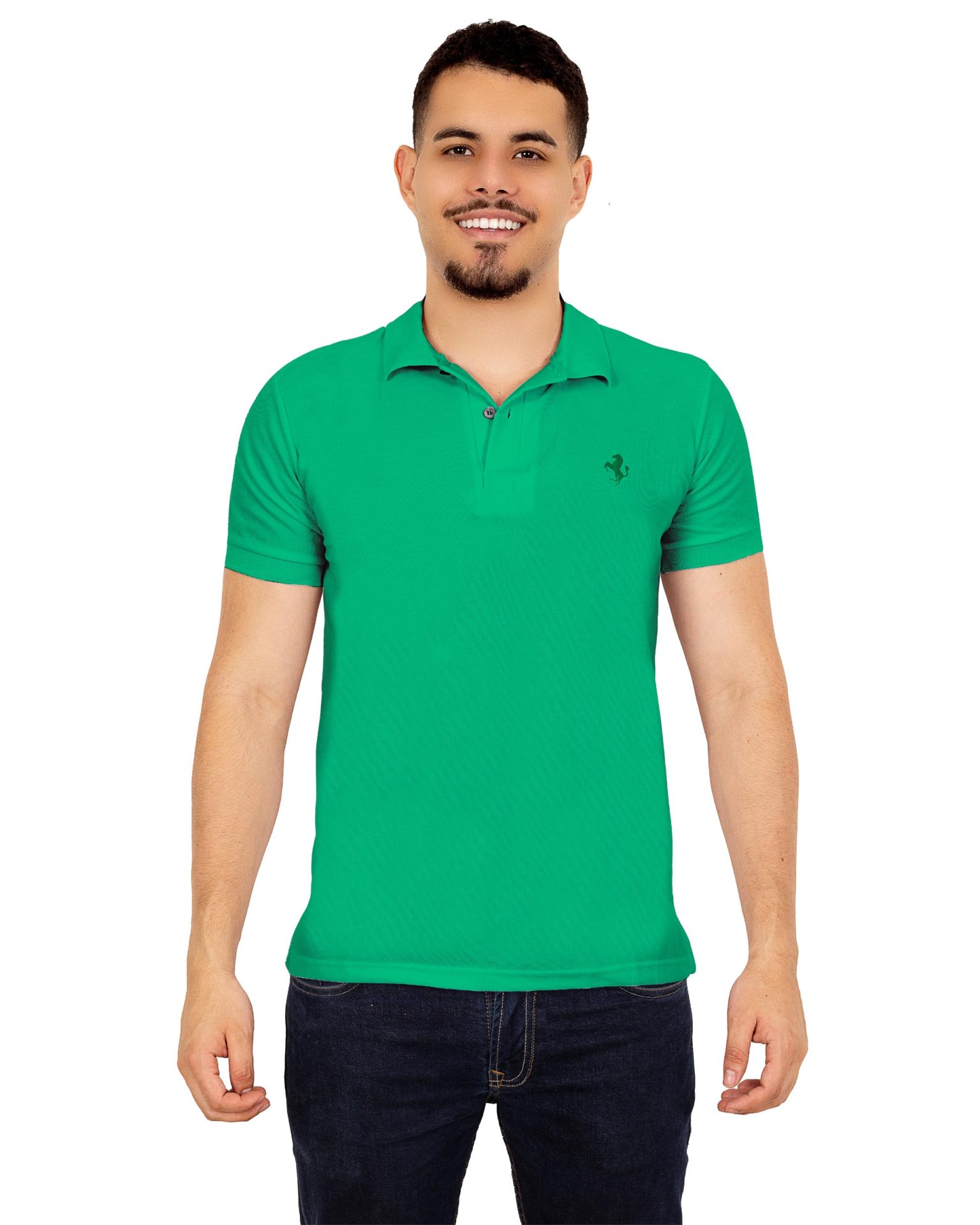 Polo Clásica Bordada Verde Antioquia