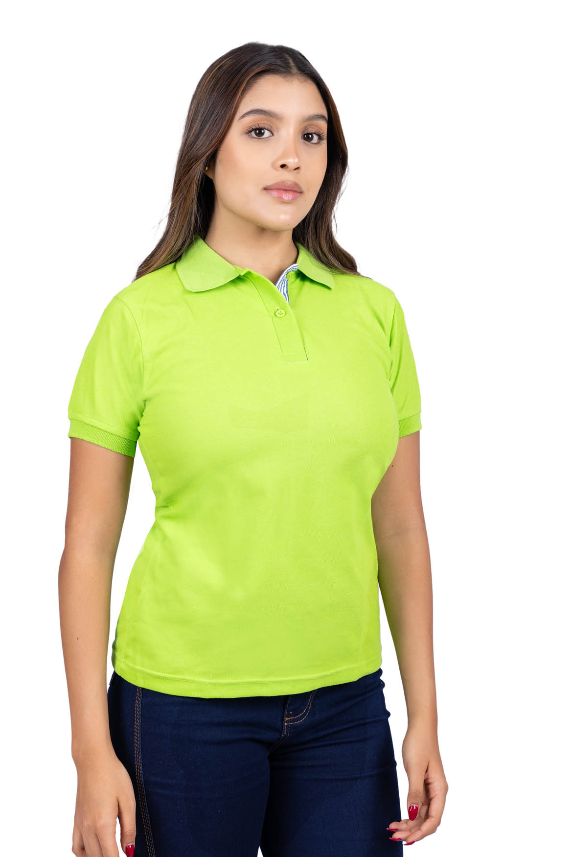 Camiseta polo microfibra verde intenso 206