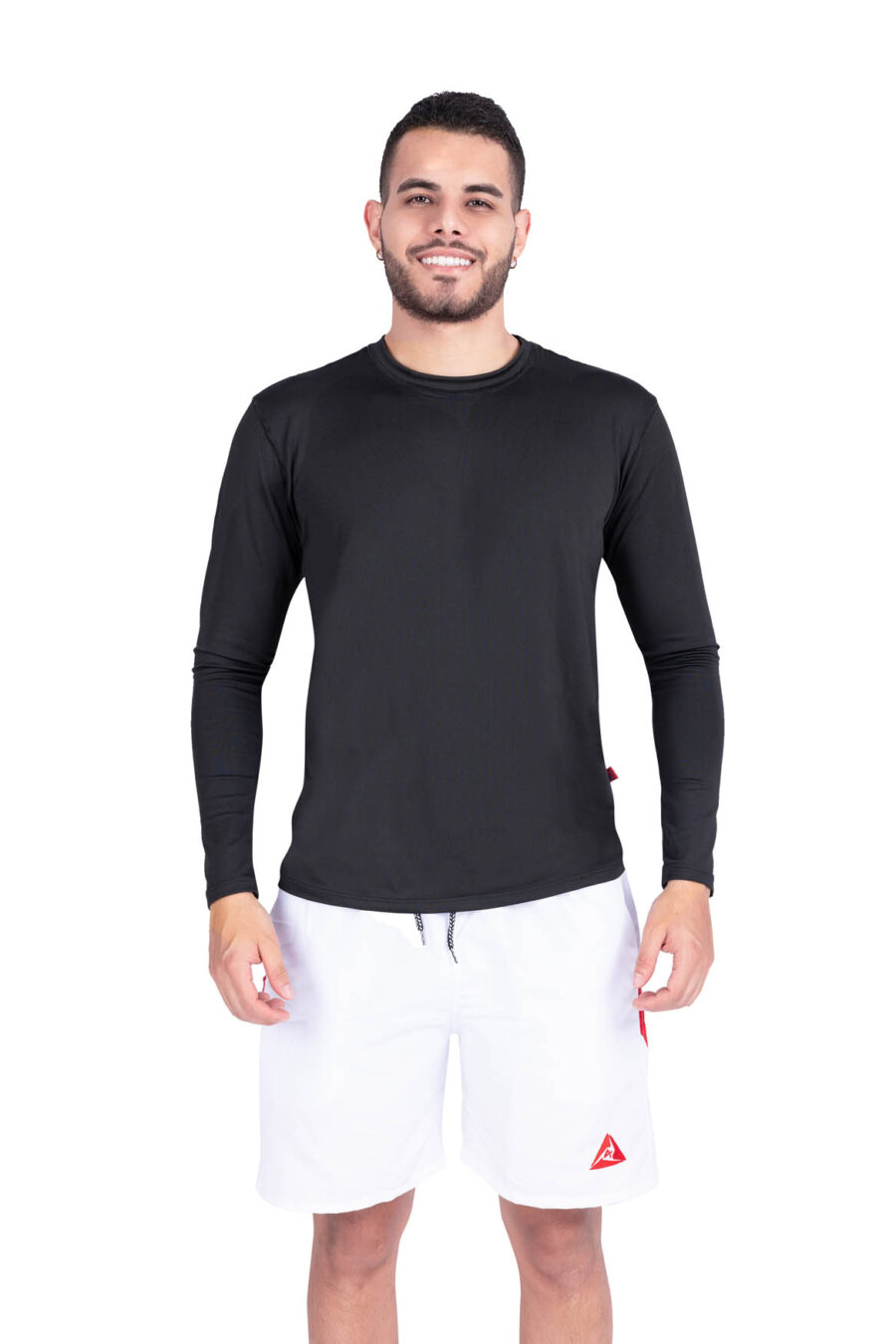 Pantaloneta blanca con rojo 1401