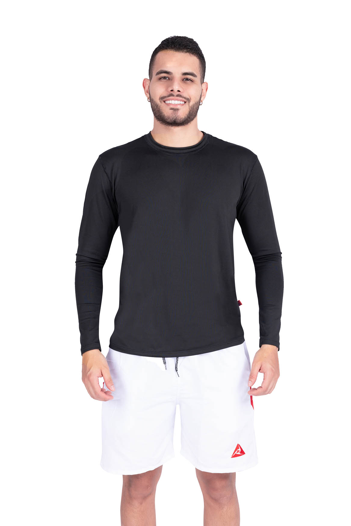 Pantaloneta blanca con rojo 1401
