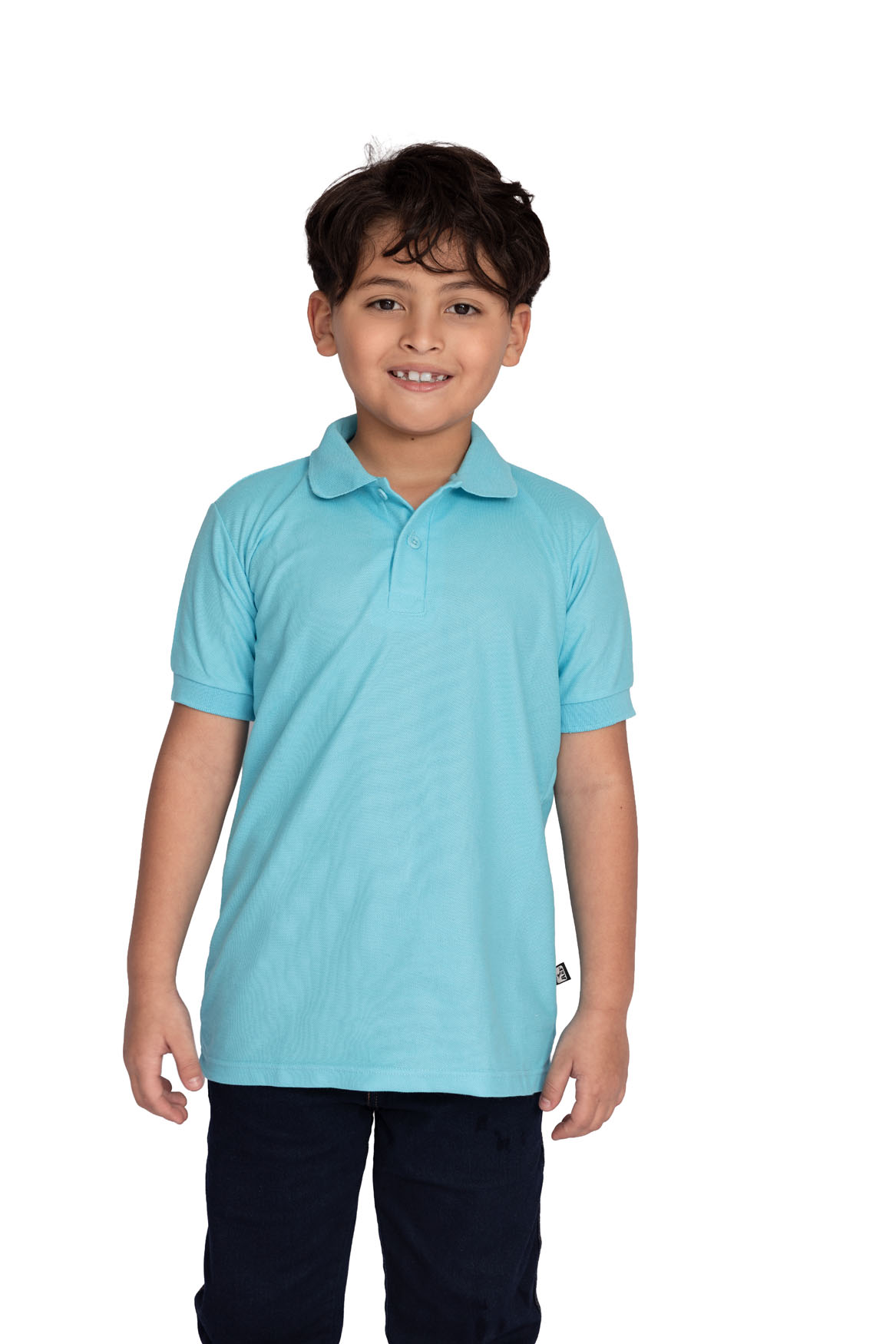 Camiseta polo niño azul celeste 601