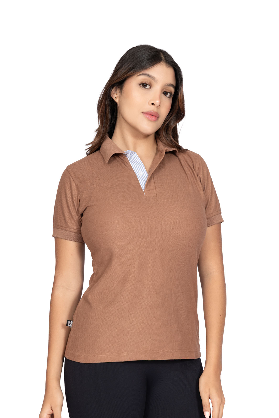 Polo mujer marrón 206-1