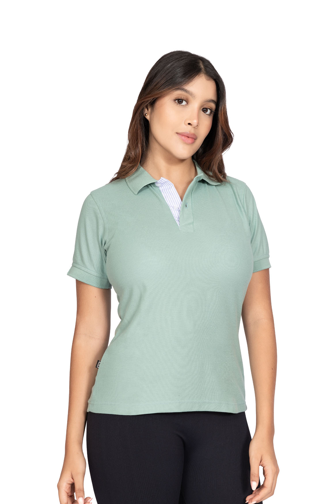 Polo mujer verde menta 206-1